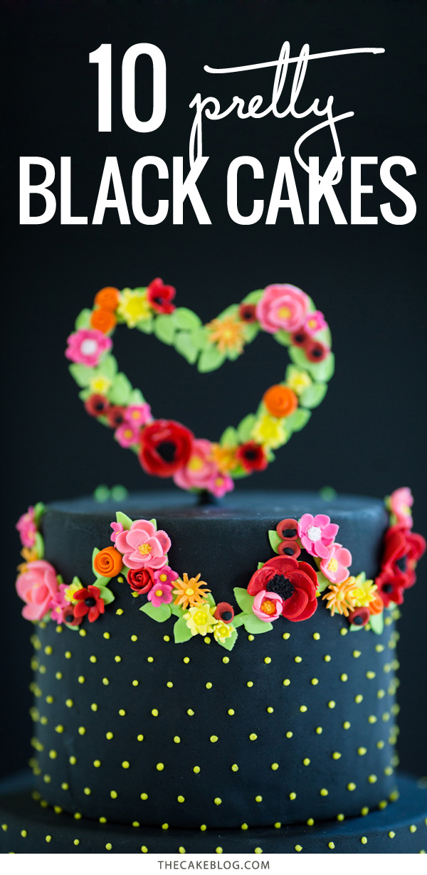 10 Beautiful Black Cakes | including Wild Orchid Baking Company | on TheCakeBlog.com