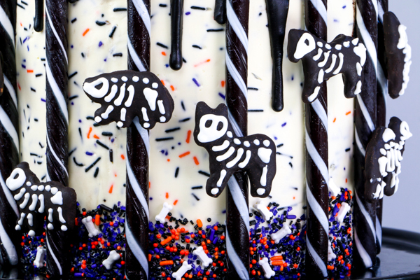 Animal Skeleton Cake made with animal crackers | by Erin Gardner for TheCakeBlog.com