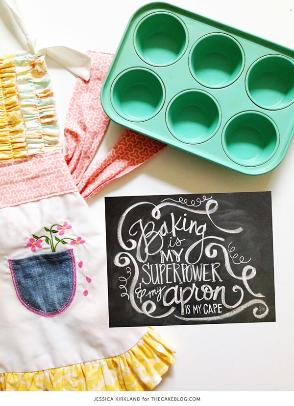 Baking Is My Superpower | Free Art Print | by Jessica Kirkland for TheCakeBlog.com