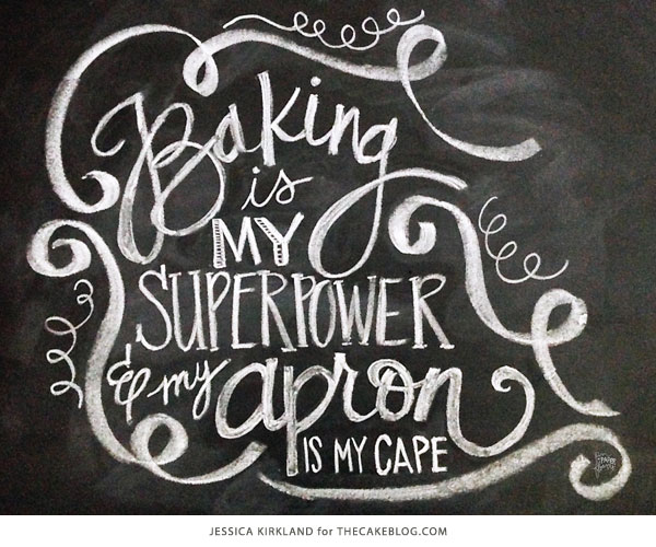 Baking Is My Superpower | Free Art Print | by Jessica Kirkland for TheCakeBlog.com