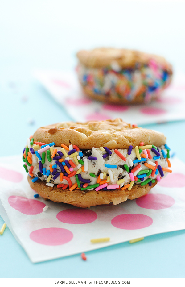 Warm Cookie Ice Cream Sandwich | Carrie Sellman for TheCakeBlog.com