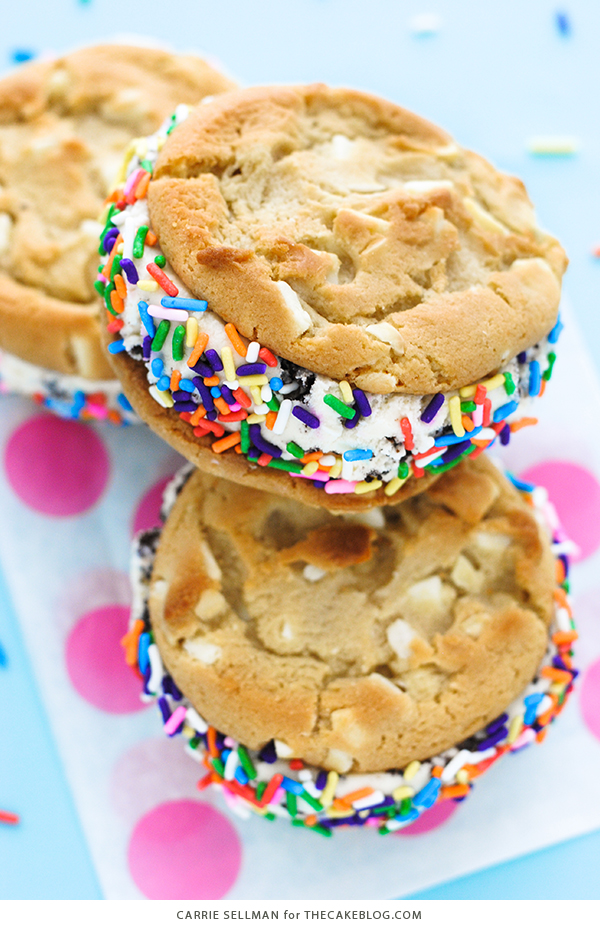 Warm Cookie Ice Cream Sandwich | Carrie Sellman for TheCakeBlog.com
