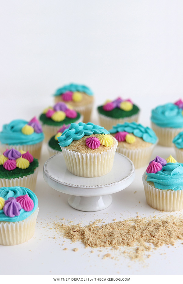 Beach Cupcakes | by Whitney DePaoli for TheCakeBlog.com