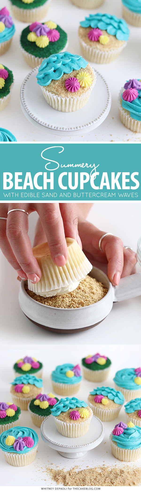Beach Cupcakes | by Whitney DePaoli for TheCakeBlog.com