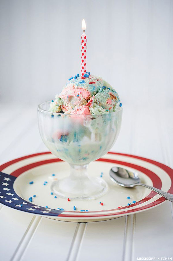 Birthday Cake Ice Cream | by Mississippi Kitchen on TheCakeBlog.com