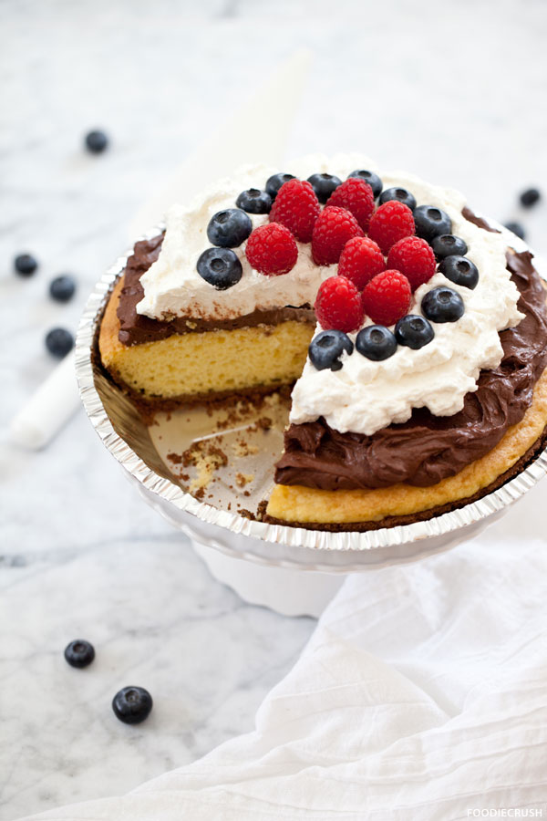 Birthday Pie Cake | by FoodieCrush on TheCakeBlog.com