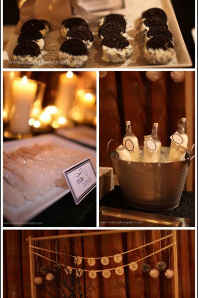 Real Party: Black, Silver & White Wedding