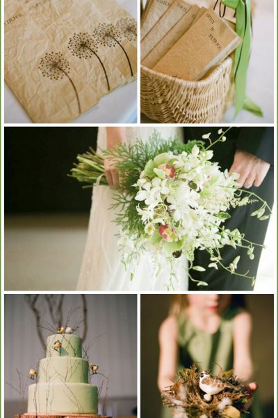 Real Party: Chocolate Brown & Green Wedding