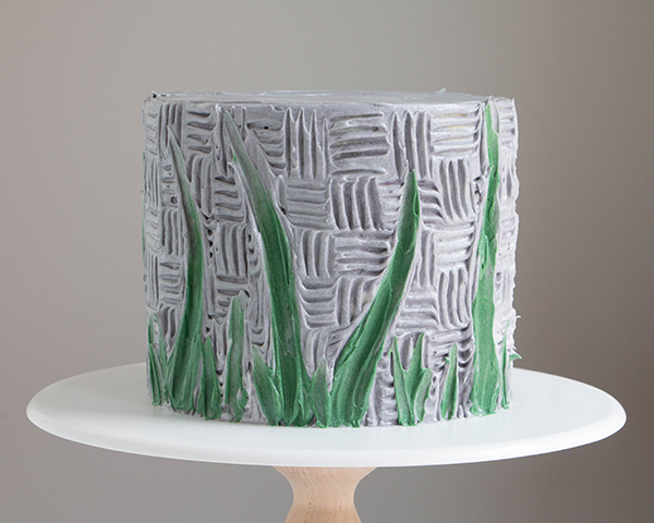 Buttercream Palette Knife Painted Cake - how to paint a cake using buttercream frosting, a spatula and an oil painting technique | by Erin Gardner for TheCakeBlog.com