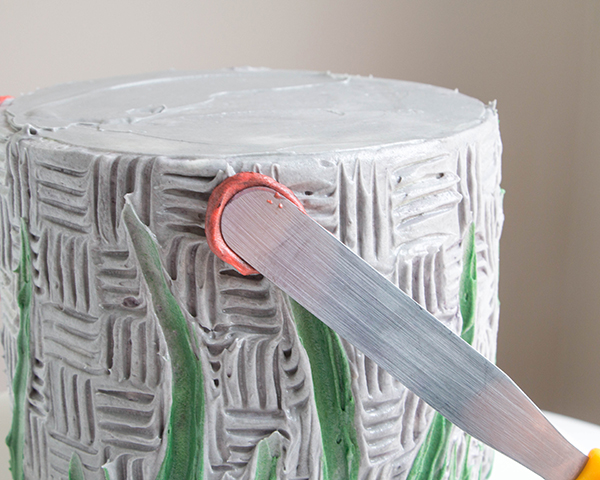 Buttercream Palette Knife Painted Cake - how to paint a cake using buttercream frosting, a spatula and an oil painting technique | by Erin Gardner for TheCakeBlog.com