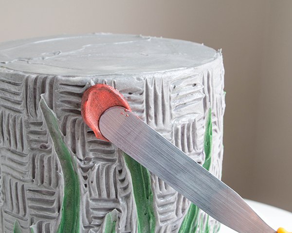 Buttercream Palette Knife Painted Cake - how to paint a cake using buttercream frosting, a spatula and an oil painting technique | by Erin Gardner for TheCakeBlog.com
