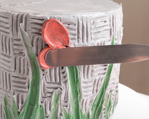 Buttercream Palette Knife Painted Cake - how to paint a cake using buttercream frosting, a spatula and an oil painting technique | by Erin Gardner for TheCakeBlog.com