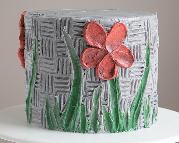 Buttercream Palette Knife Painted Cake - how to paint a cake using buttercream frosting, a spatula and an oil painting technique | by Erin Gardner for TheCakeBlog.com