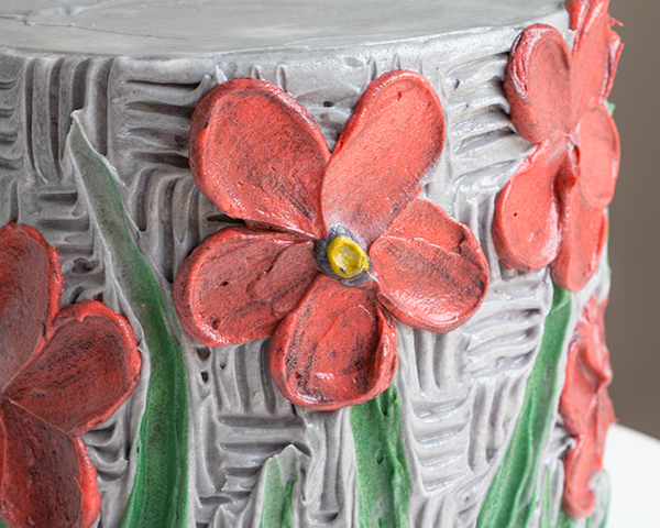 Buttercream Palette Knife Painted Cake - how to paint a cake using buttercream frosting, a spatula and an oil painting technique | by Erin Gardner for TheCakeBlog.com