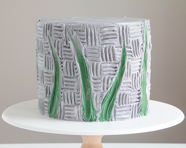 Buttercream Palette Knife Painted Cake - how to paint a cake using buttercream frosting, a spatula and an oil painting technique | by Erin Gardner for TheCakeBlog.com