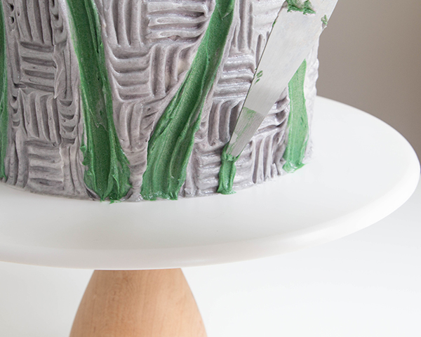 Buttercream Palette Knife Painted Cake - how to paint a cake using buttercream frosting, a spatula and an oil painting technique | by Erin Gardner for TheCakeBlog.com