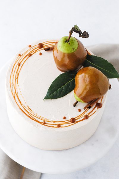 Salted Caramel Pear Cake
