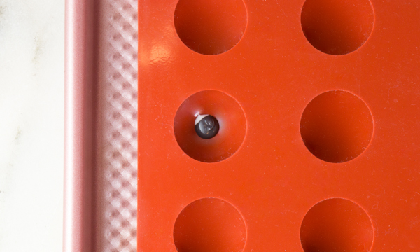 Chocolate Eyeball Flower - how to make a creepy black chocolate flower with an edible eyeball center | by Erin Gardner for TheCakeBlog.com