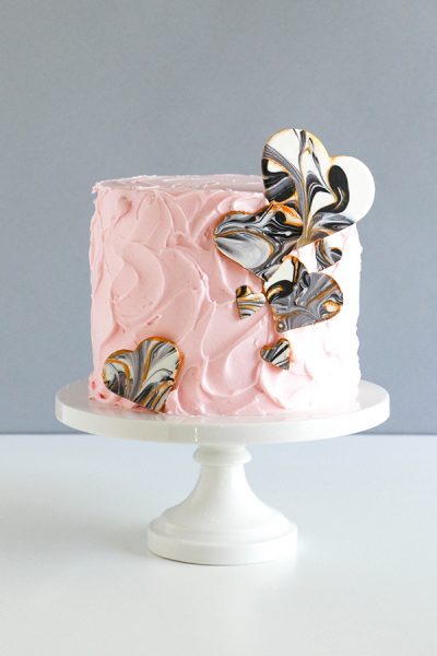 Marble Chocolate Hearts