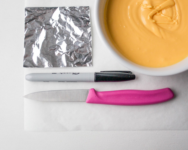 Chocolate Daffodils - how to make a chocolate flower cake, featuring chocolate daffodils | by Erin Gardner for TheCakeBlog.com