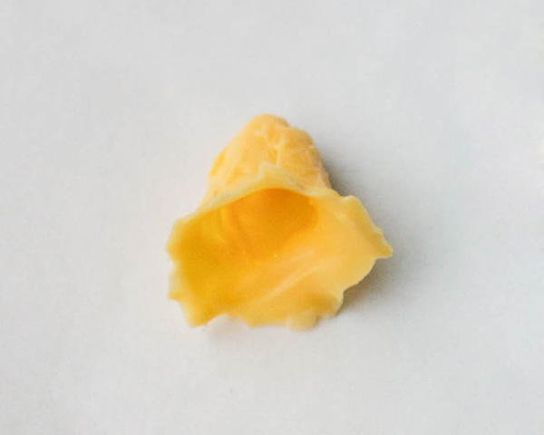 Chocolate Daffodils - how to make a chocolate flower cake, featuring chocolate daffodils | by Erin Gardner for TheCakeBlog.com