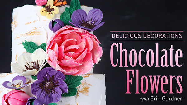 Learn to make chocolate flowers