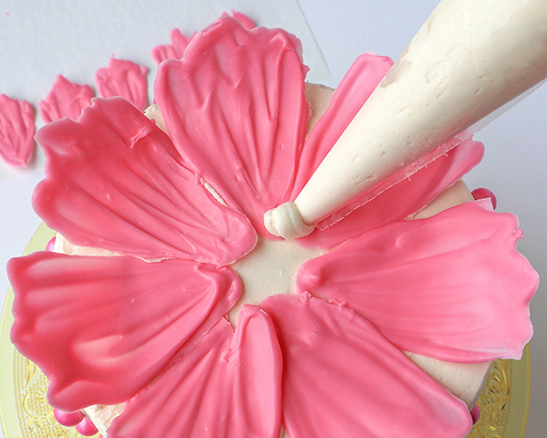 DIY Chocolate Flowers. How to make chocolate flowers to top cakes and cupcakes. | By Erin Gardner for TheCakeBlog.com