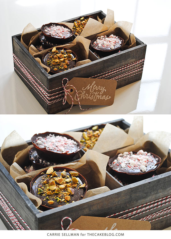 No Bake Chocolate Truffle Tarts  | perfect for holiday gift giving  | by Carrie Sellman for TheCakeBlog.com