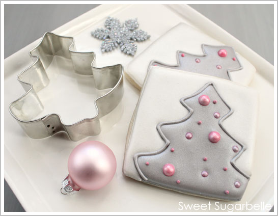 Modern Christmas Tree Cookies