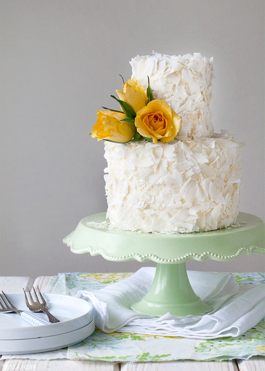 Coconut Cake Recipe | by Tessa Huff for TheCakeBlog.com