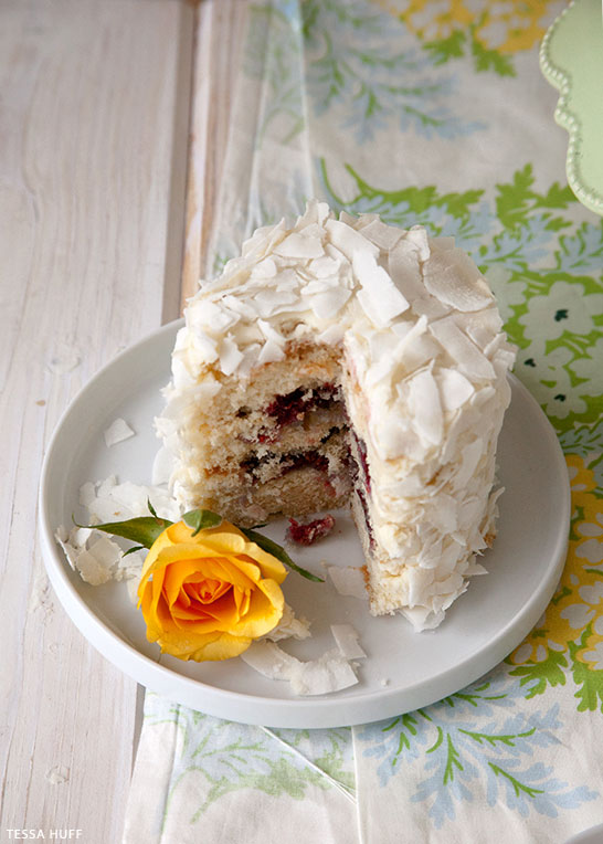 Coconut Cake Recipe | by Tessa Huff for TheCakeBlog.com