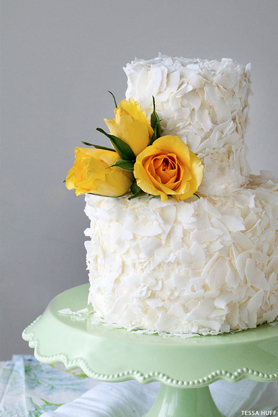 Coconut Cake Recipe | by Tessa Huff for TheCakeBlog.com