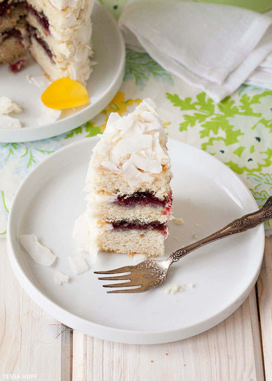 Coconut Cake Recipe | by Tessa Huff for TheCakeBlog.com