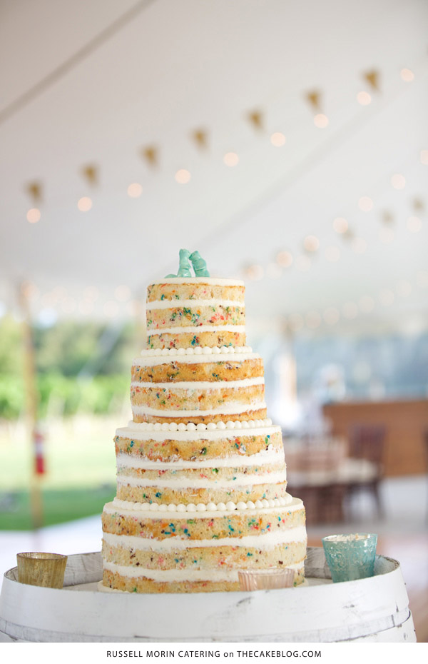 10 Confetti Throwing Cakes | including this design by Russel Morin Catering | on TheCakeBlog.com