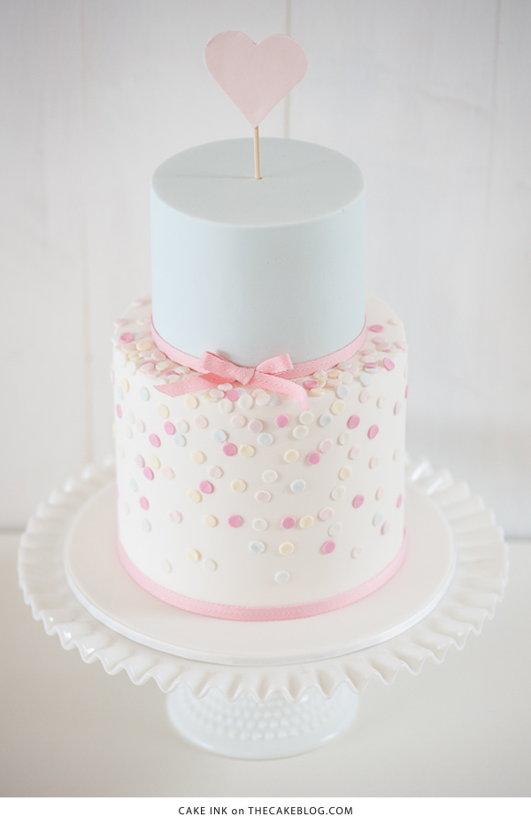 10 Confetti Throwing Cakes | including this design by Cake Ink | on TheCakeBlog.com