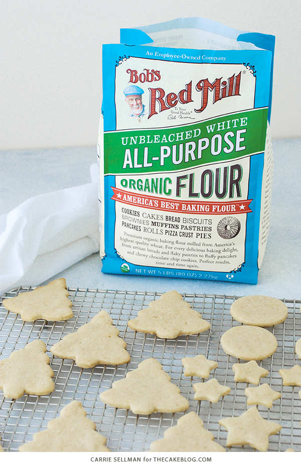 Decorated Sugar Cookies - vanilla bean sugar cookies with a simple glaze icing for easy yet beautiful Christmas cookies | by Carrie Sellman for TheCakeBlog.com
