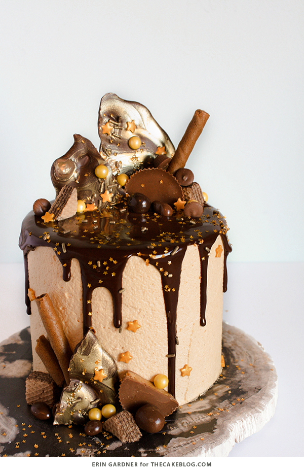 How to make a drippy chocolate cake | Erin Gardner for TheCakeBlog.com