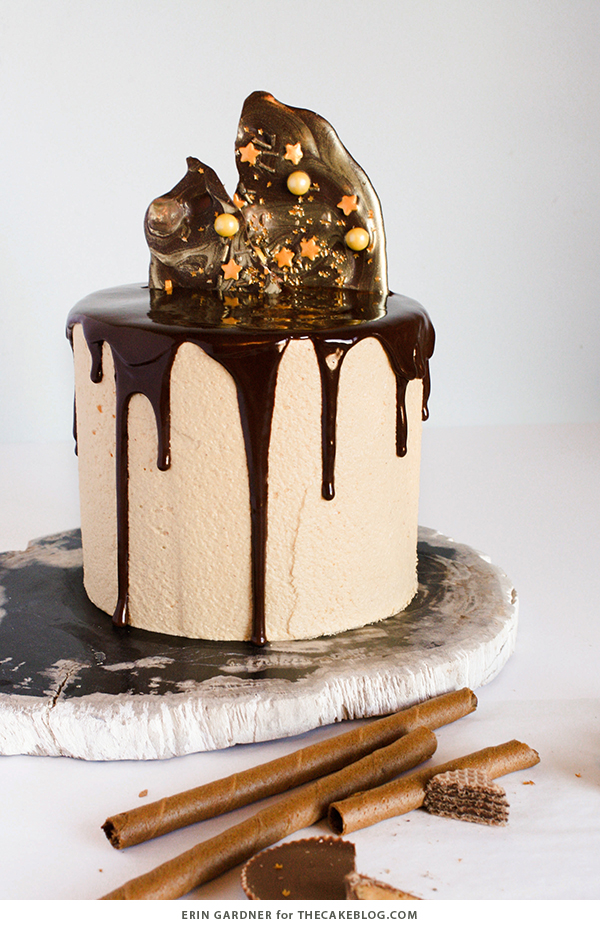 How to make a drippy chocolate cake | Erin Gardner for TheCakeBlog.com