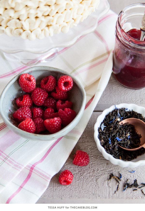 Raspberry Earl Grey Cake | by Tessa Huff for TheCakeBlog.com