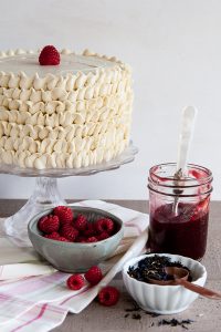 Raspberry Earl Grey Cake | by Tessa Huff for TheCakeBlog.com
