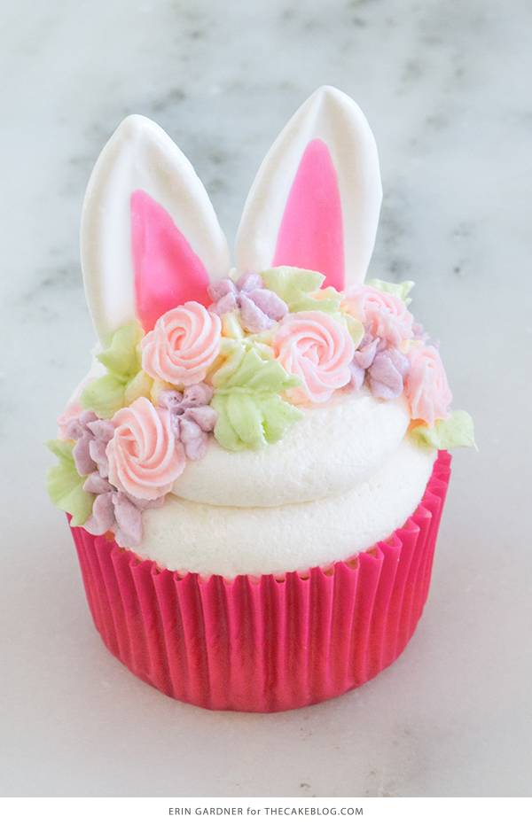 Easter Bunny Cupcakes | by Erin Gardner for TheCakeBlog.com
