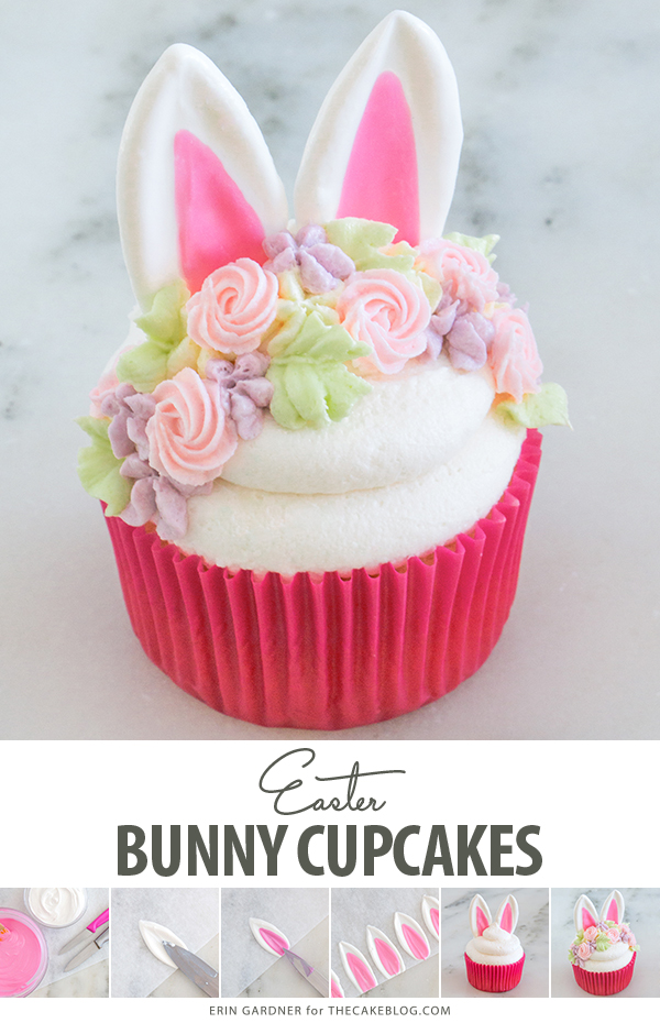 Easter Bunny Cupcakes | by Erin Gardner for TheCakeBlog.com