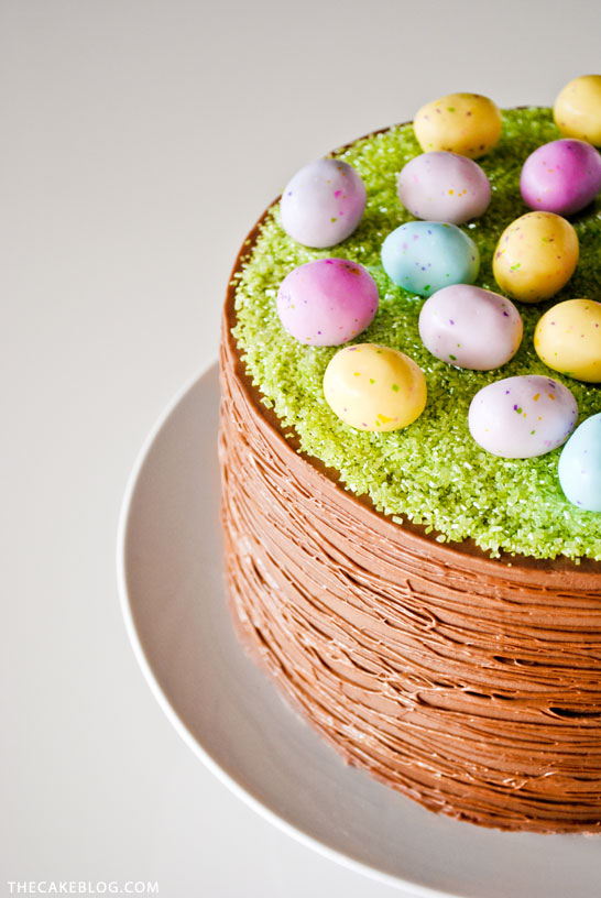 Easy Easter Basket Cake | a DIY by Carrie Sellman of TheCakeBlog.com