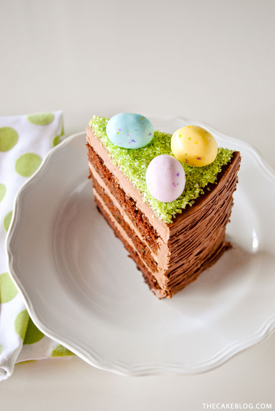 Easy Easter Basket Cake | a DIY by Carrie Sellman of TheCakeBlog.com