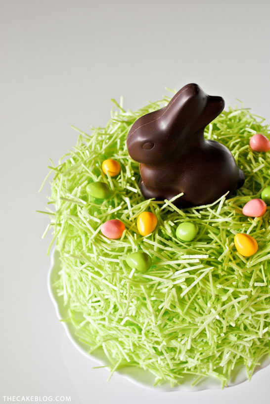 DIY Chocolate Easter Bunny Cake | Carrie Sellman for TheCakeBlog.com