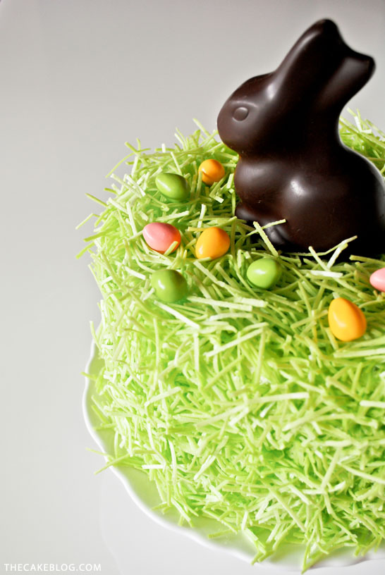 DIY Chocolate Easter Bunny Cake | Carrie Sellman for TheCakeBlog.com