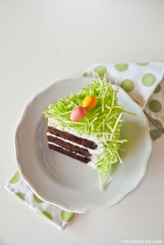 DIY Chocolate Easter Bunny Cake | Carrie Sellman for TheCakeBlog.com