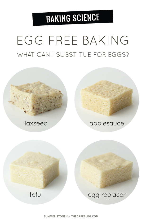Egg Free Baking | Egg substitutions and alternatives | by Summer Stone for TheCakeBlog.com