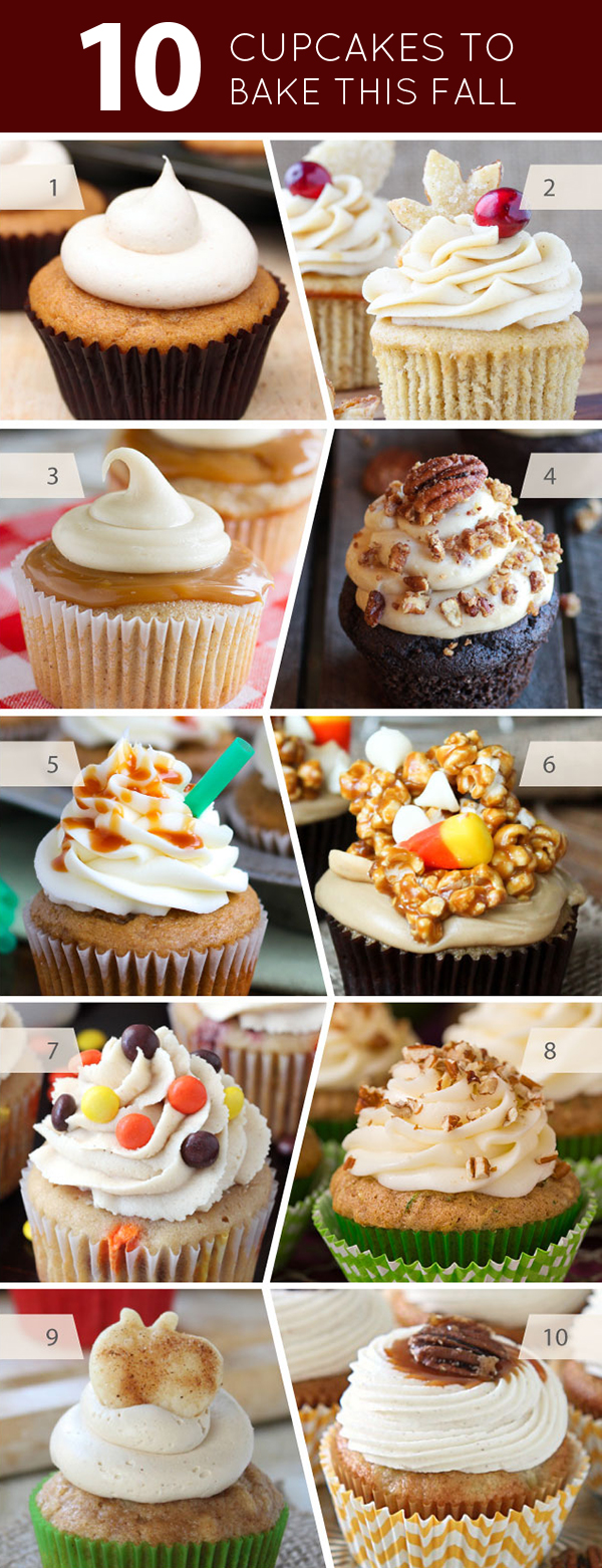 10 Delicious Cupcakes You Should Bake This Fall | on TheCakeBlog.com