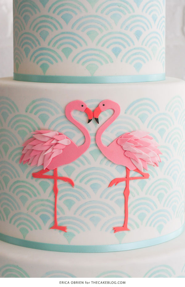 Flamingo Cake | by Erica OBrien for TheCakeBlog.com